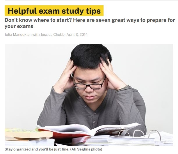 Exam Study Tips