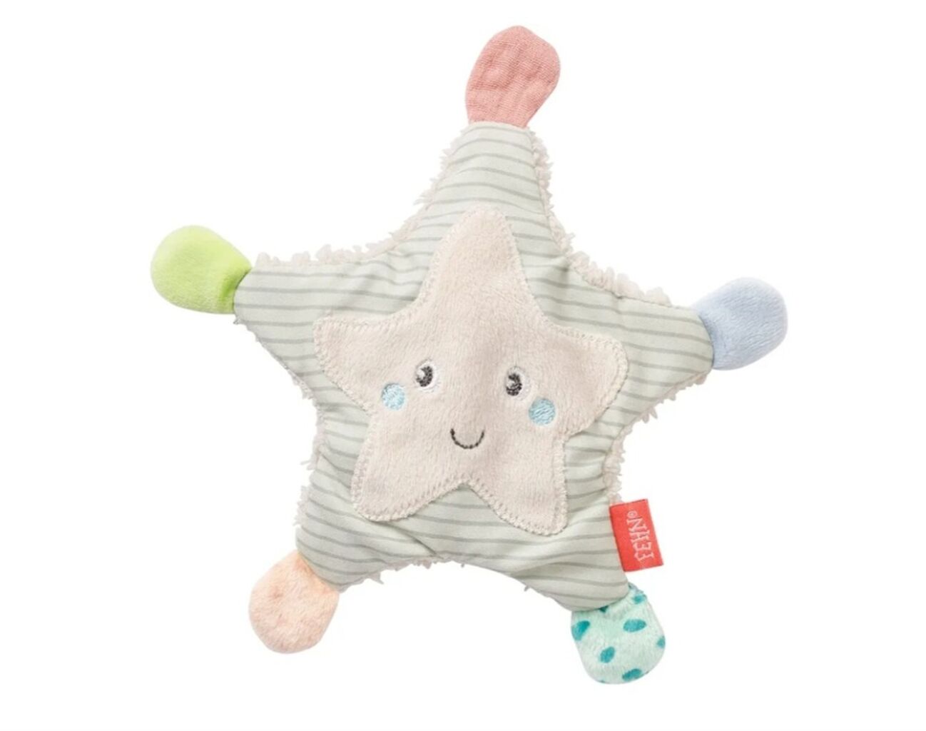 Fehn 054217 - Estrella de mar crujiente, peluche de actividades para agarrar y jugar, para beb&eacute;s y ni&ntilde;os peque&ntilde;os a partir de 0 meses, tama&ntilde;o: 18 cm : Amazon.es: Juguetes y juegos