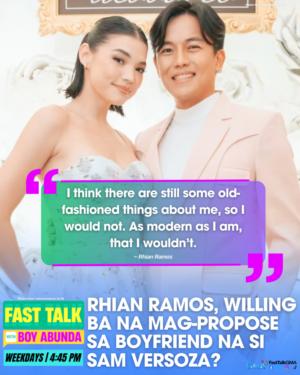 RHIAN RAMOS, WILLING BA NA MAG-PROPOSE SA BOYFRIEND NA SI SAM VERSOZA?