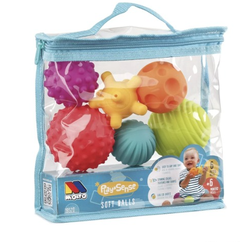 Bolsa Bolas sensoriales 6 pcs Molto : Amazon.es: Juguetes y juegos