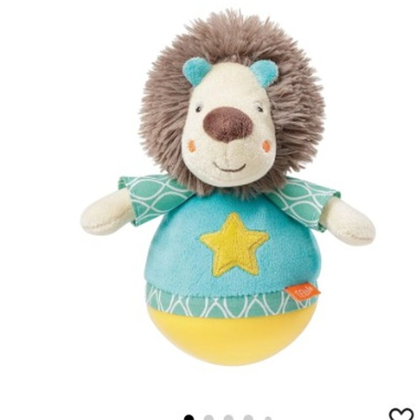 Fehn 066289 - Tentetieso con dise&ntilde;o de le&oacute;n, juguete divertido para agarrar, experimentar y empujar, para beb&eacute;s y ni&ntilde;os peque&ntilde;os a partir de 0 meses, tama&ntilde;o: 18 cm : Amazon.es: Moda