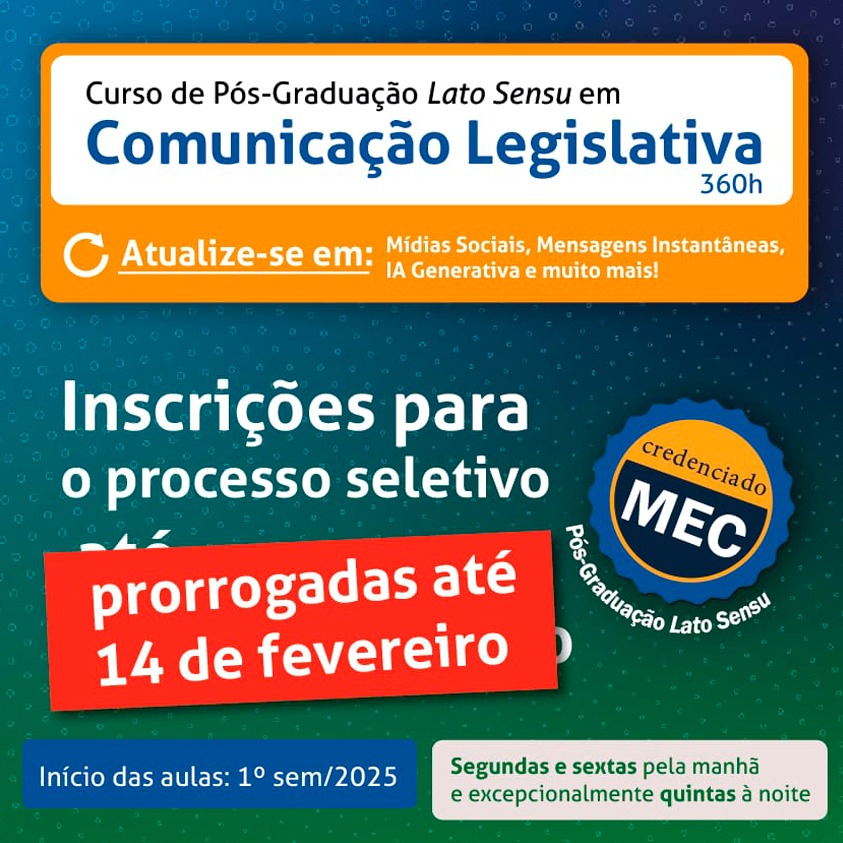 P&Oacute;S COMUNICA&Ccedil;&Atilde;O LEGISLATIVA 
