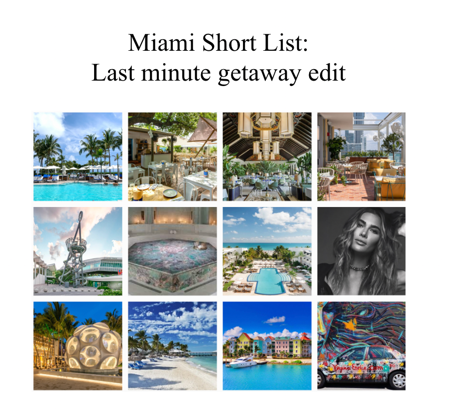 Miami Short List