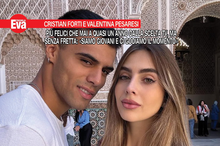 Cristian Forti e Valentina Pesaresi felici ma senza fretta