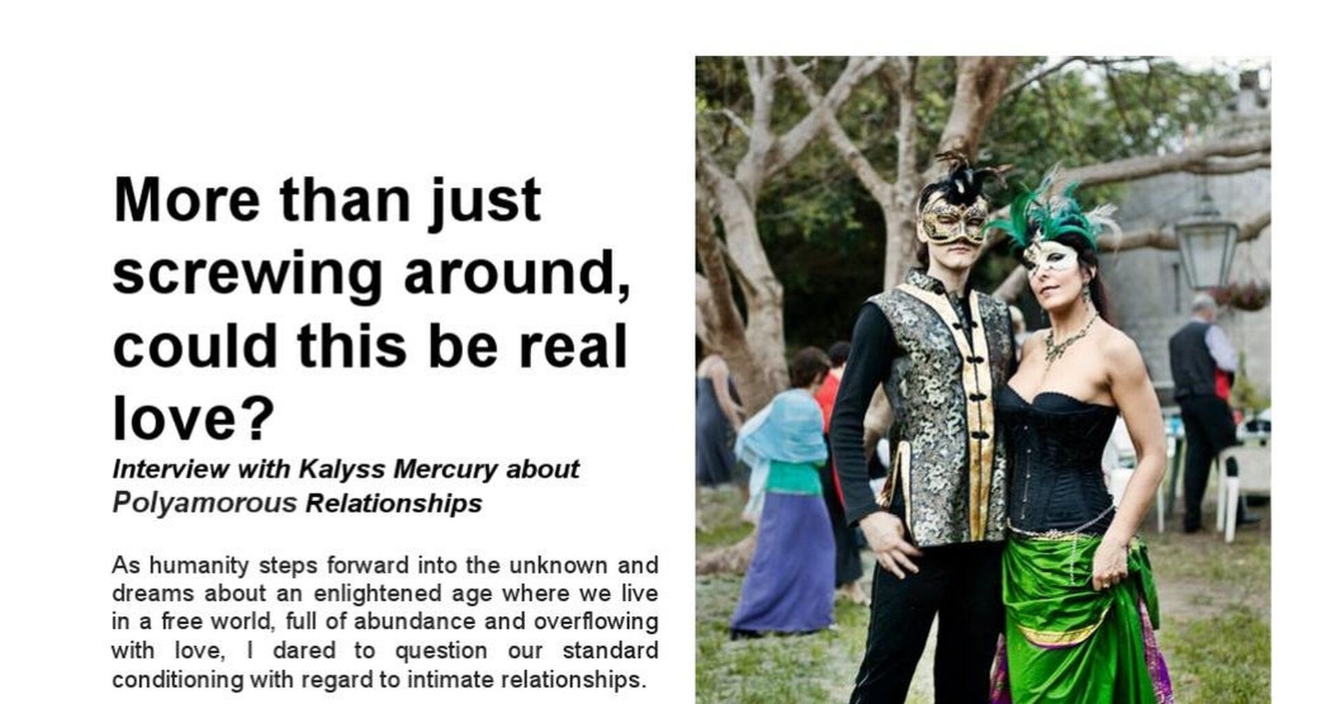ISSUU: Kalyss Mercury on Polyamory