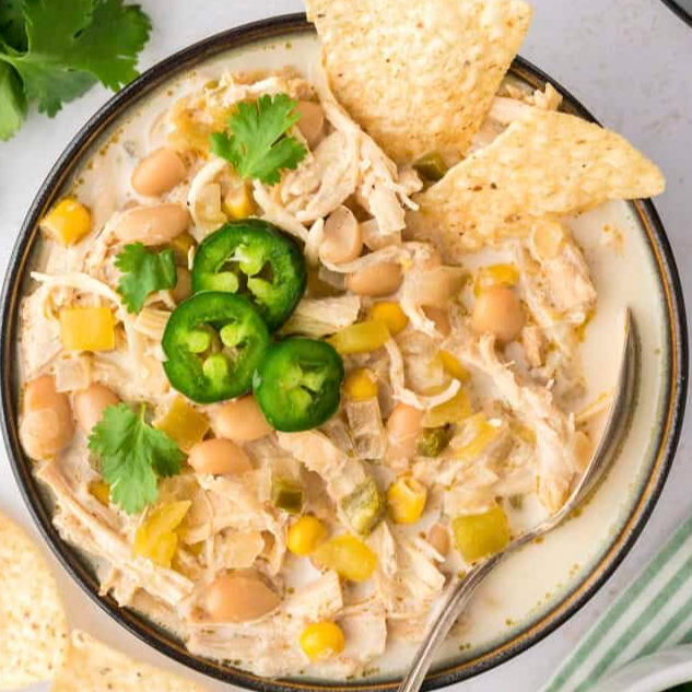Crockpot White Chicken Chili