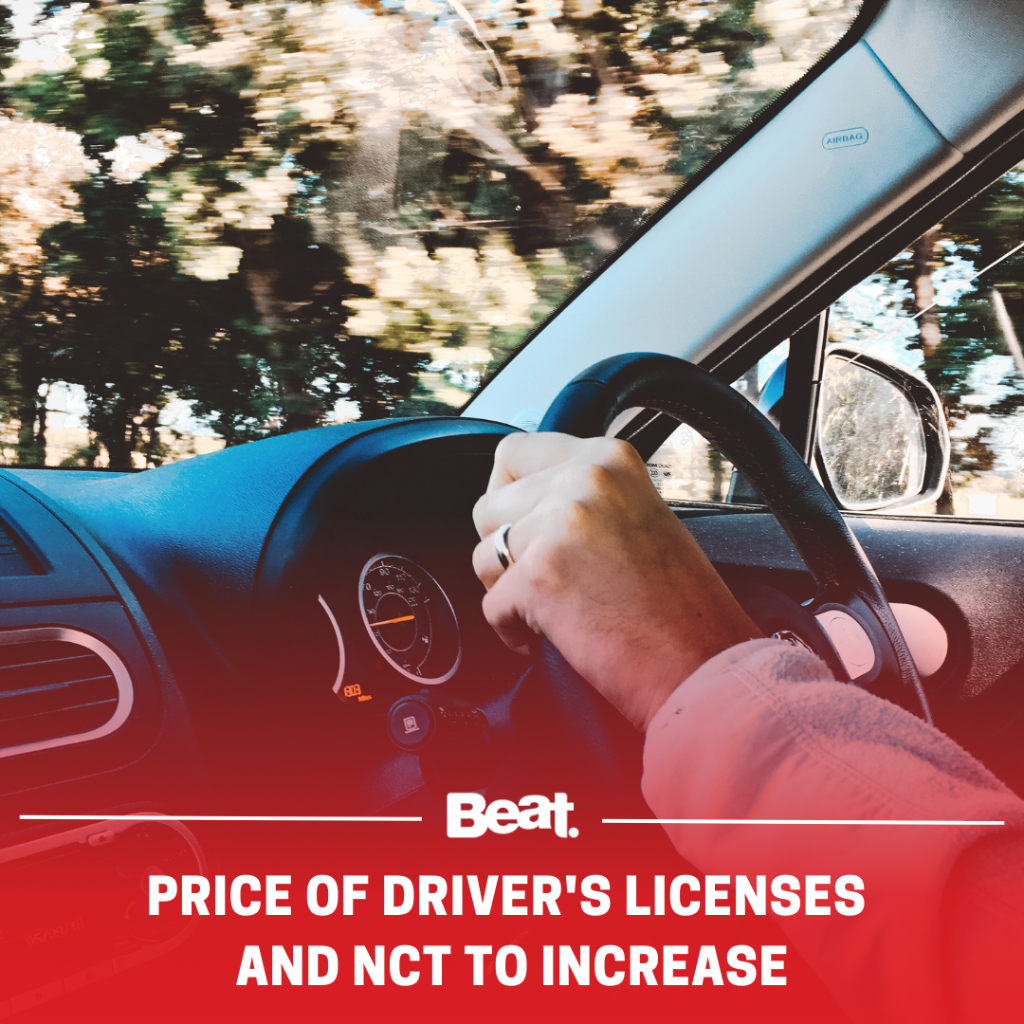Price of driver's license and NCT to increase