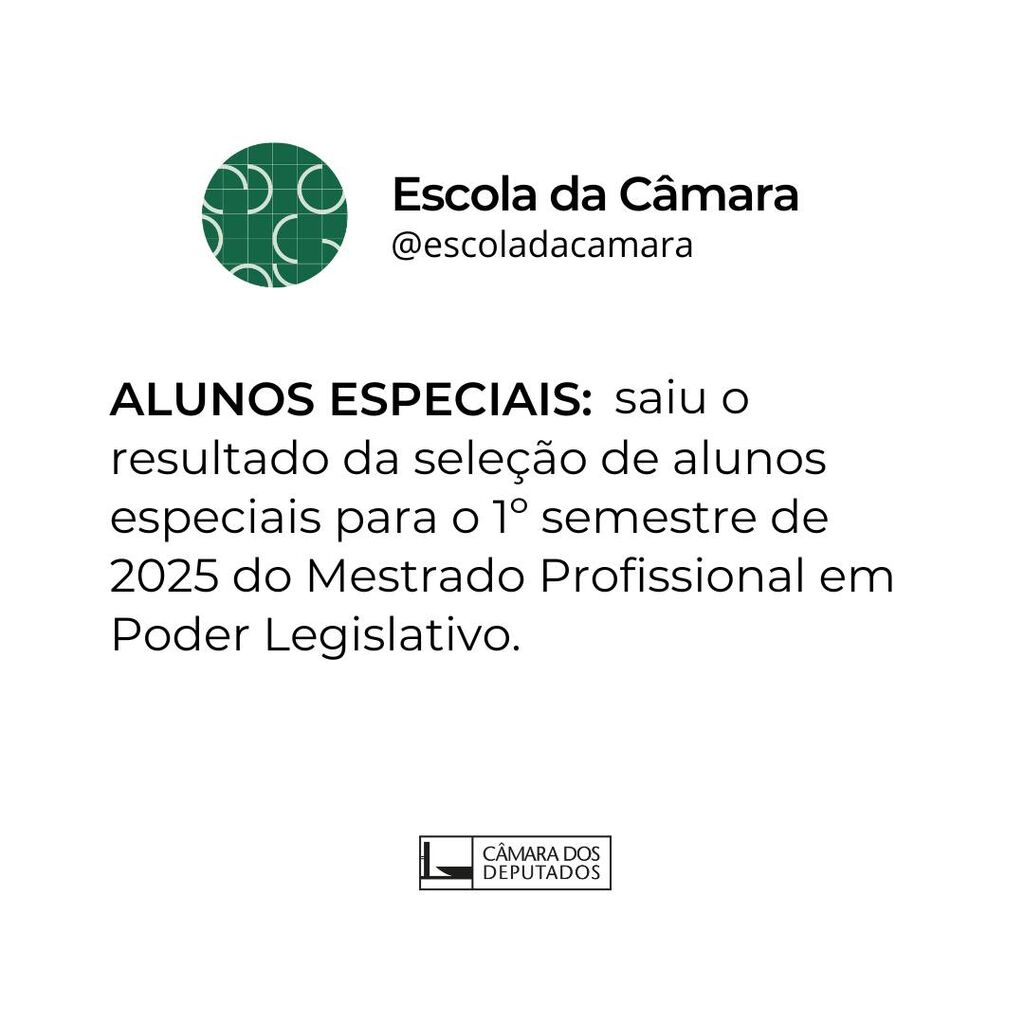 Resultado dos alunos regulares do Mestrado