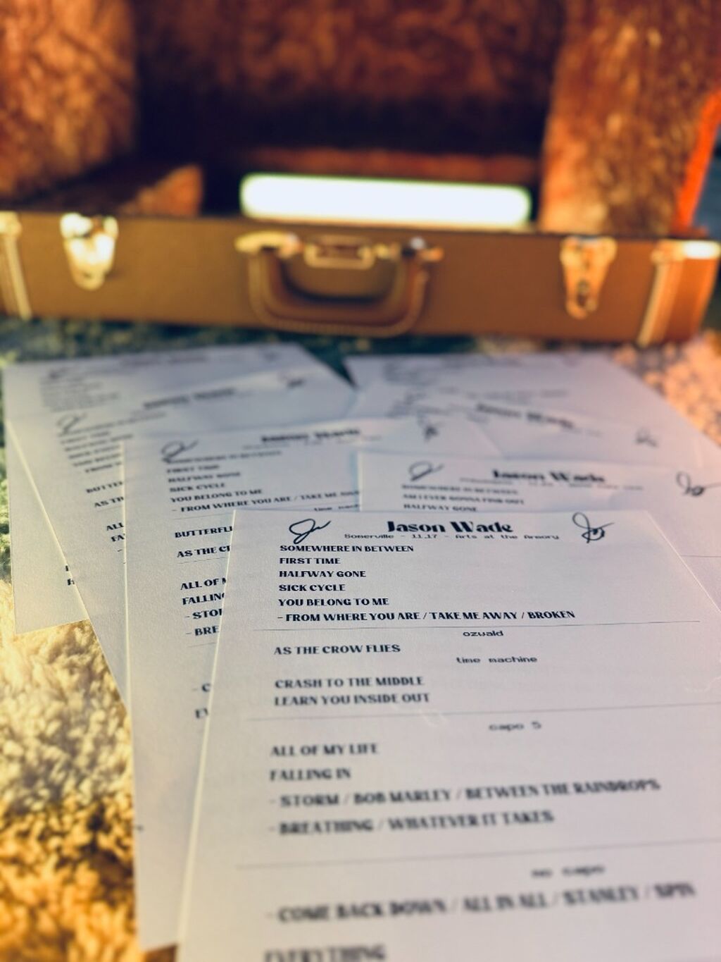 Signed Set Lists - Merch Shop