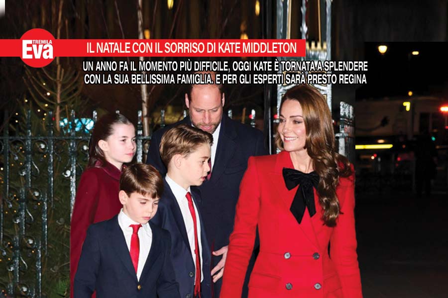 Per Kate Middleton questo Natale &egrave; all'insegna del sorriso. Il momento difficile &egrave; alle spalle e lei ringrazia William che le &egrave; stato sempre vicino: &laquo;sei la mia roccia&raquo;. - Eva3000