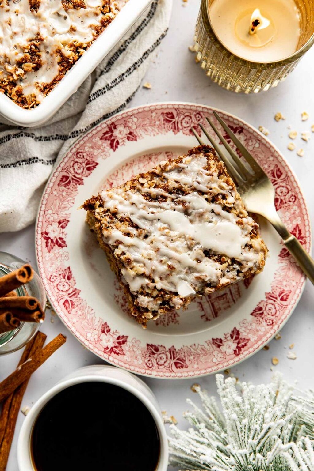 Cinnamon Streusel Baked Oatmeal