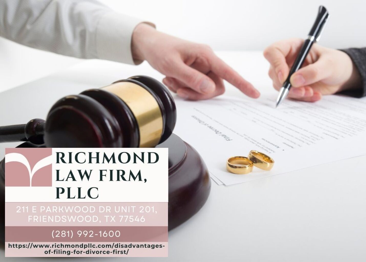 Disadvantages of Filing for Divorce First