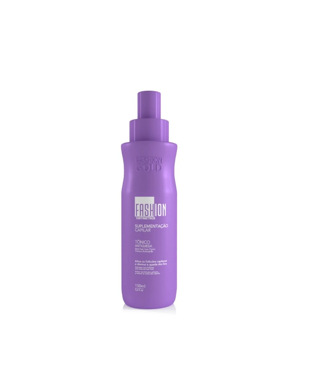 100timetros t&ocirc;nico Antiqueda capilar 150 ml - fashion gold 