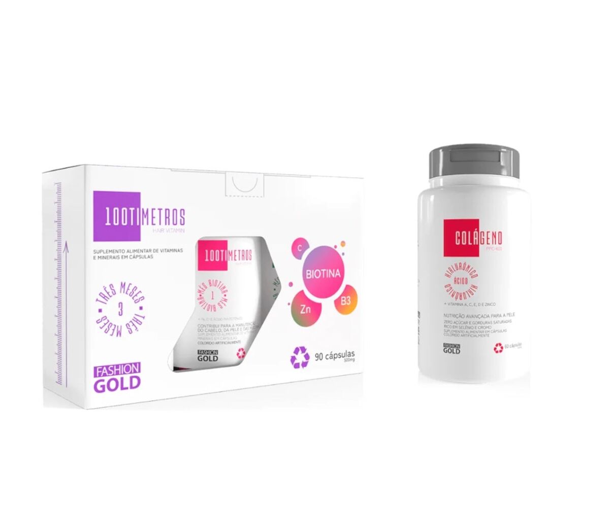 Kit 100timetros 90 c&aacute;psulas + colageno 60 c&aacute;psulas 
