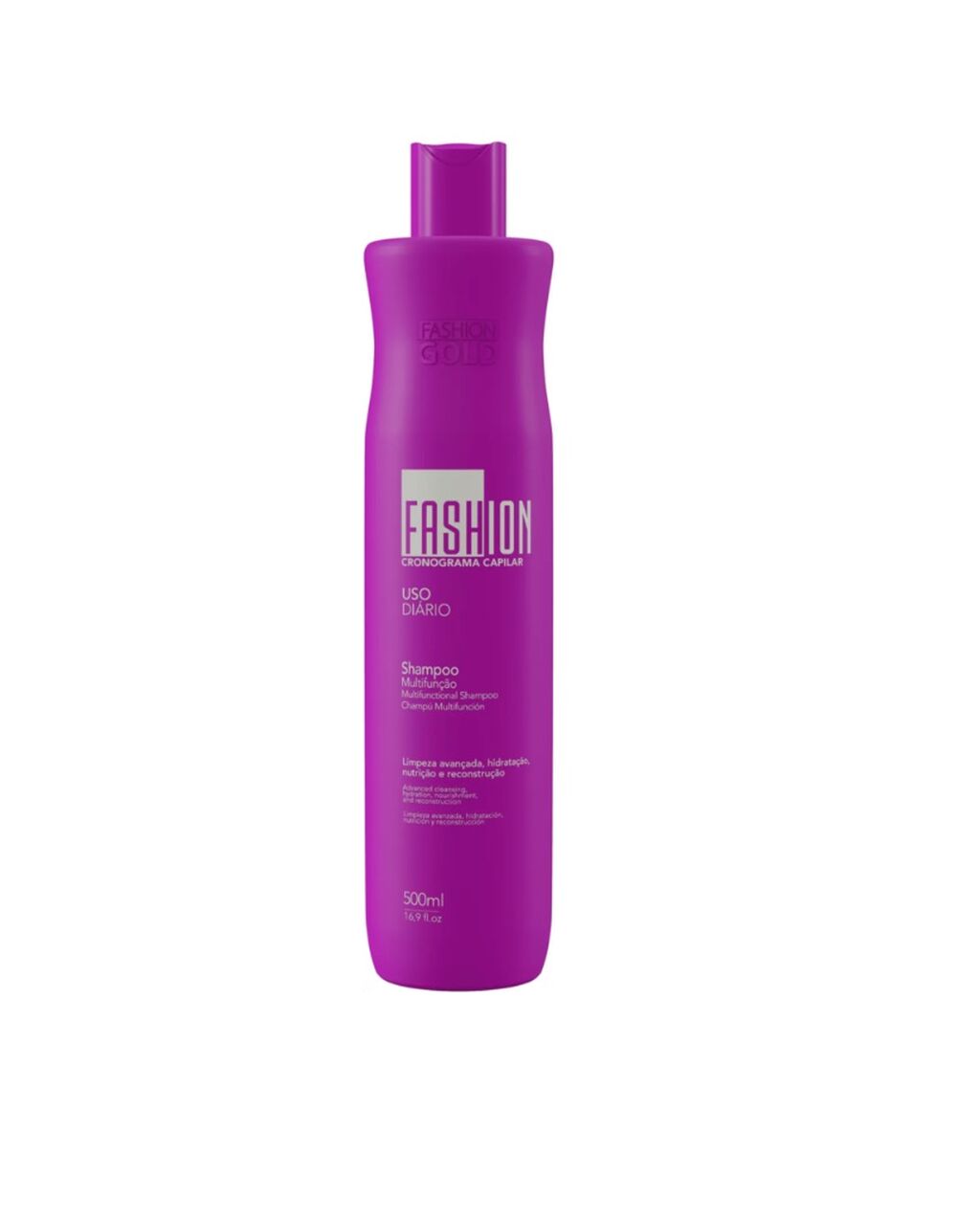 Shampoo cronograma capilar 500 ml - fashion gold 