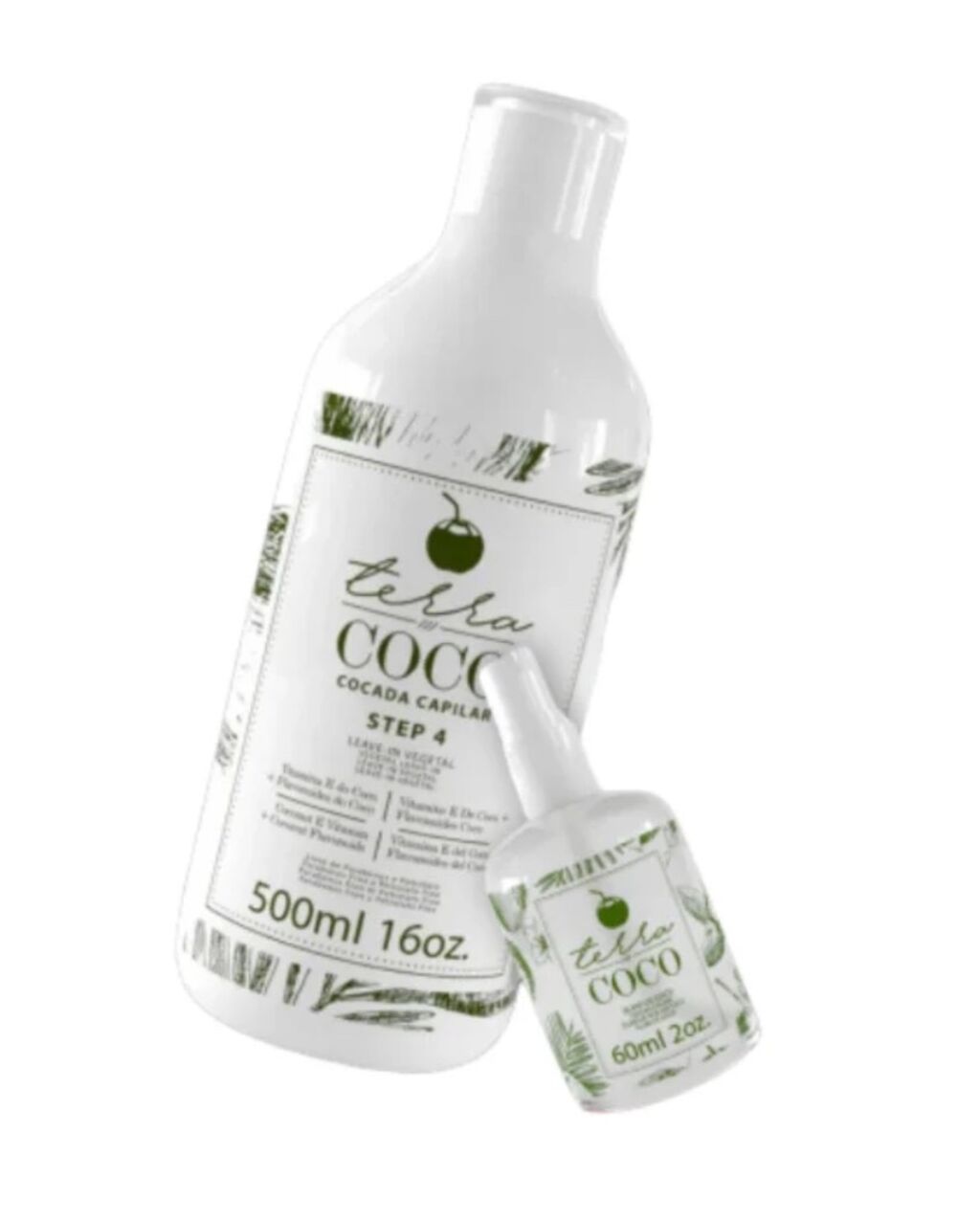 Leave-in Vegetal 500ml + Elixir de Coco 60ml - Terra Coco