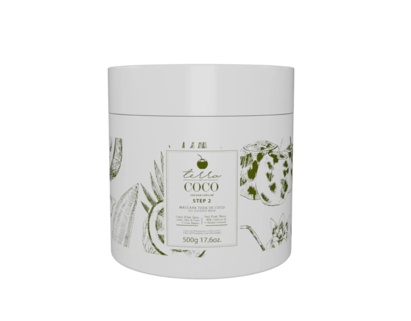 M&aacute;scara toda de coco 500g - Terra coco 