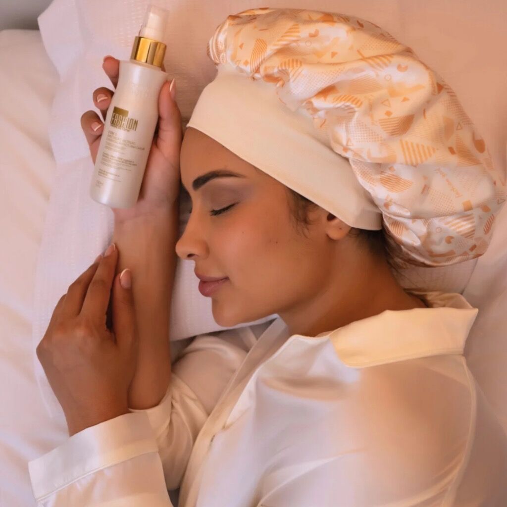 Creme de cetim 150g + touca de cetim fashion gold 