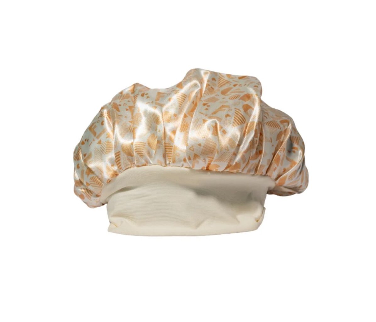 Touca de cetim fashion gold 