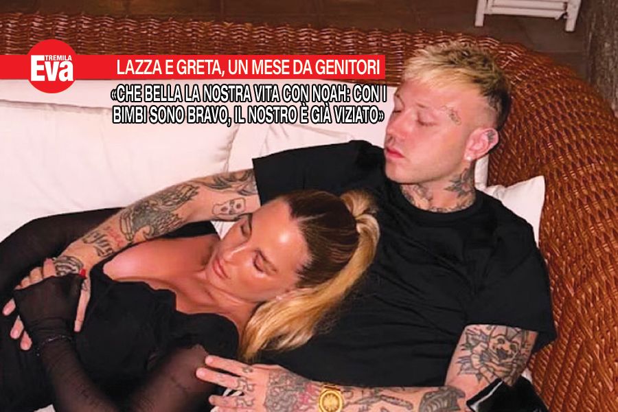 La felicit&agrave; di Lazza e Greta Orsingher: un mese con Noah