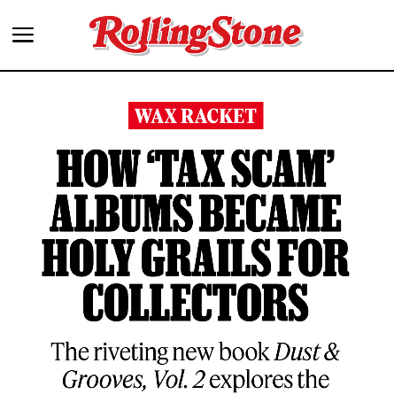 Tax Scam Story Excerpt in rolling Stone Magazine
