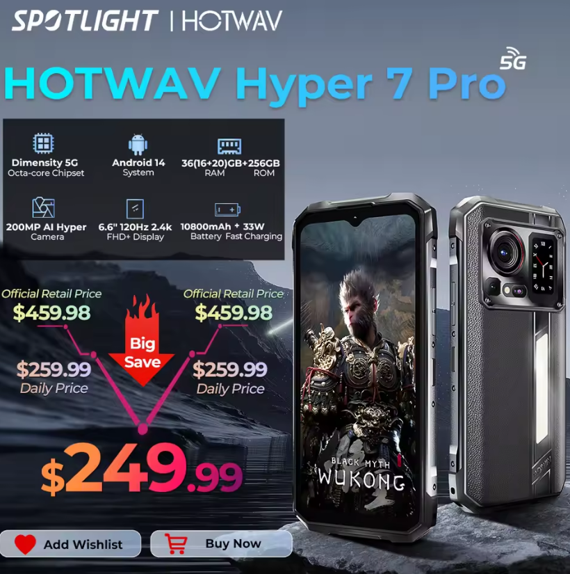 NOVO CELULAR INDESTRUT&Iacute;VEL HOTWAV HYPER 7 PRO