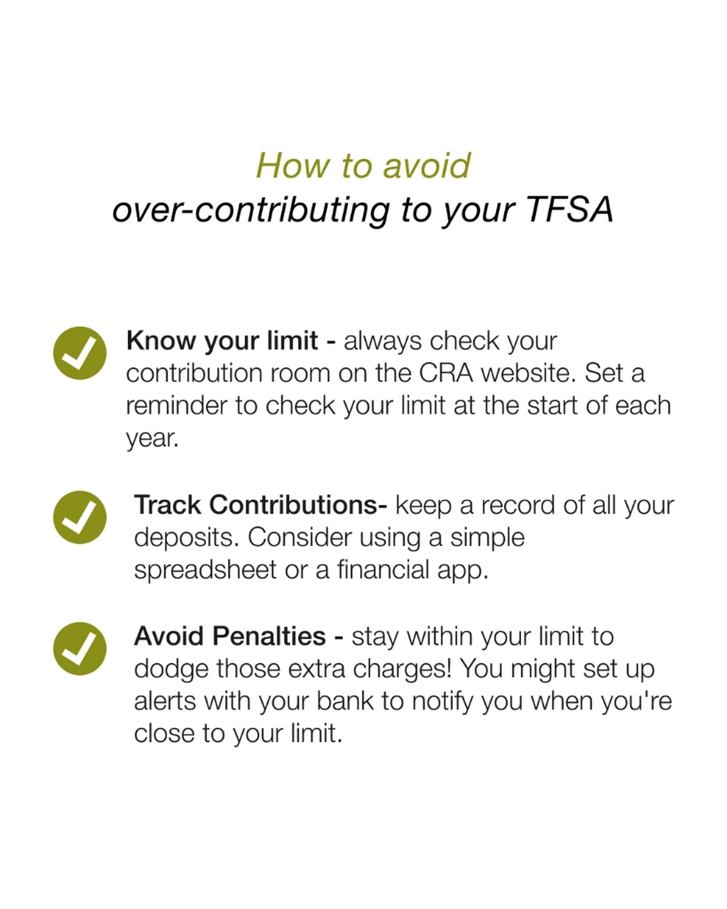 TFSA Master Class &ndash; Lesson 2: How to avoid the over-contribution confusion