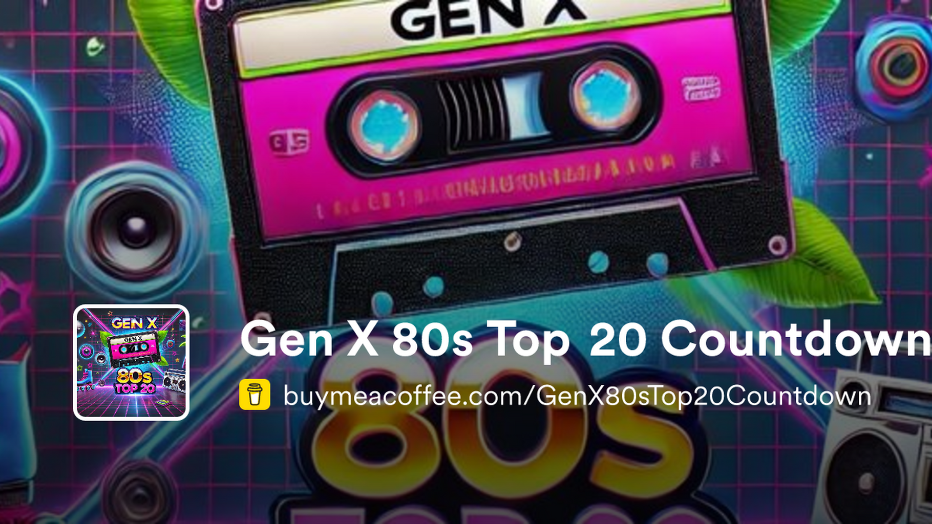 Gen X 80s Top 20 Countdown (Buy Me a Coffee)