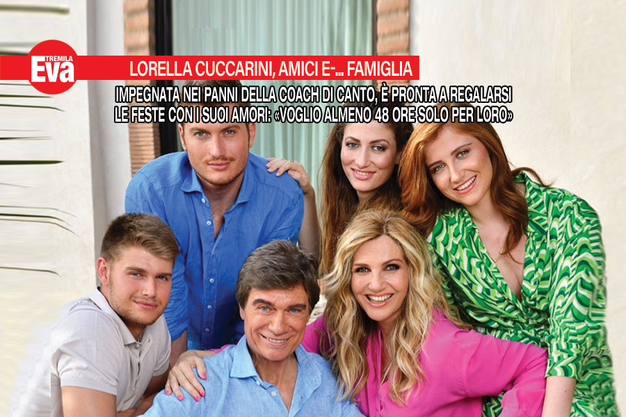 Lorella Cuccarini, tanti Amici ma le feste sono in famiglia
