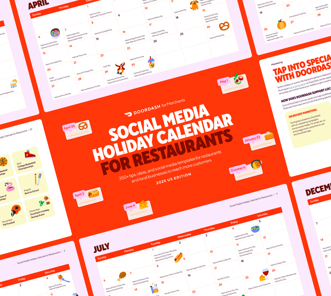 2025 Social Media Holiday Calendar for Restaurants | DoorDash for Merchants