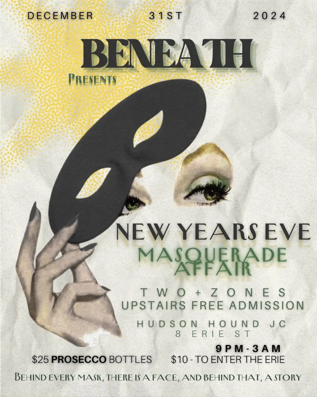 BENEATH presents NEW YEARS EVE MASQUERADE AFFAIR