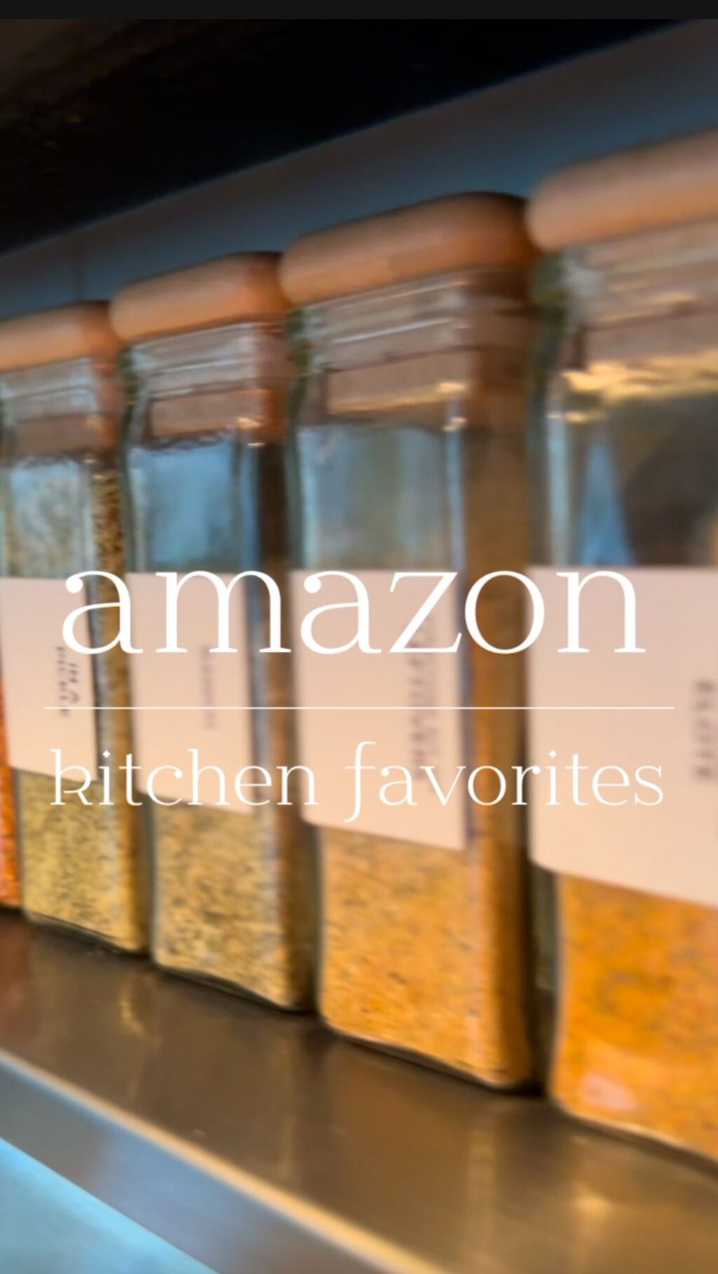 spice jars with labels
