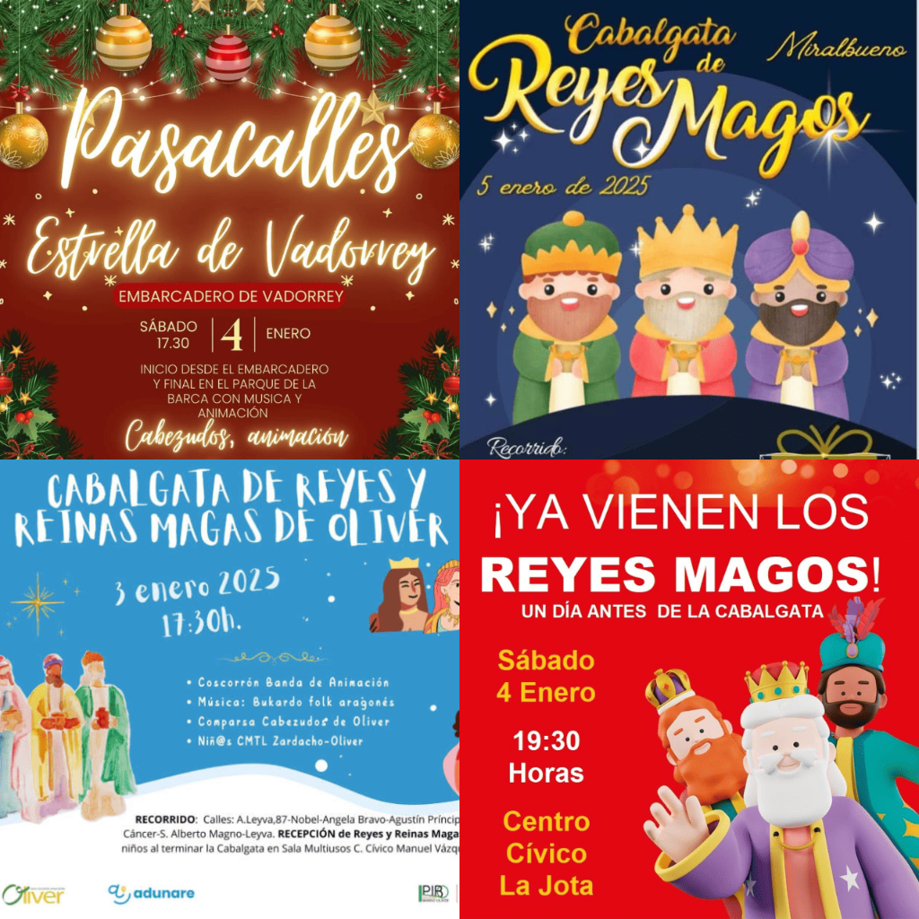 Cabalgatas de Reyes por los barrios de Zaragoza: horario y recorrido
