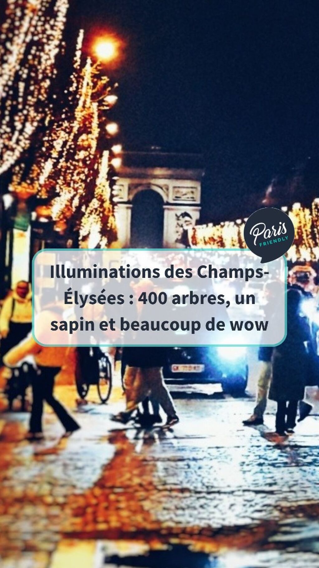 Illuminations des Champs-&Eacute;lys&eacute;es : 400 arbres, un sapin et beaucoup de wow