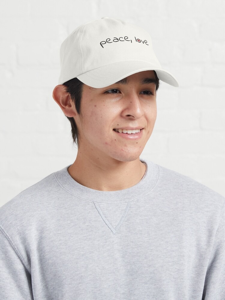 "peace, love" Cap