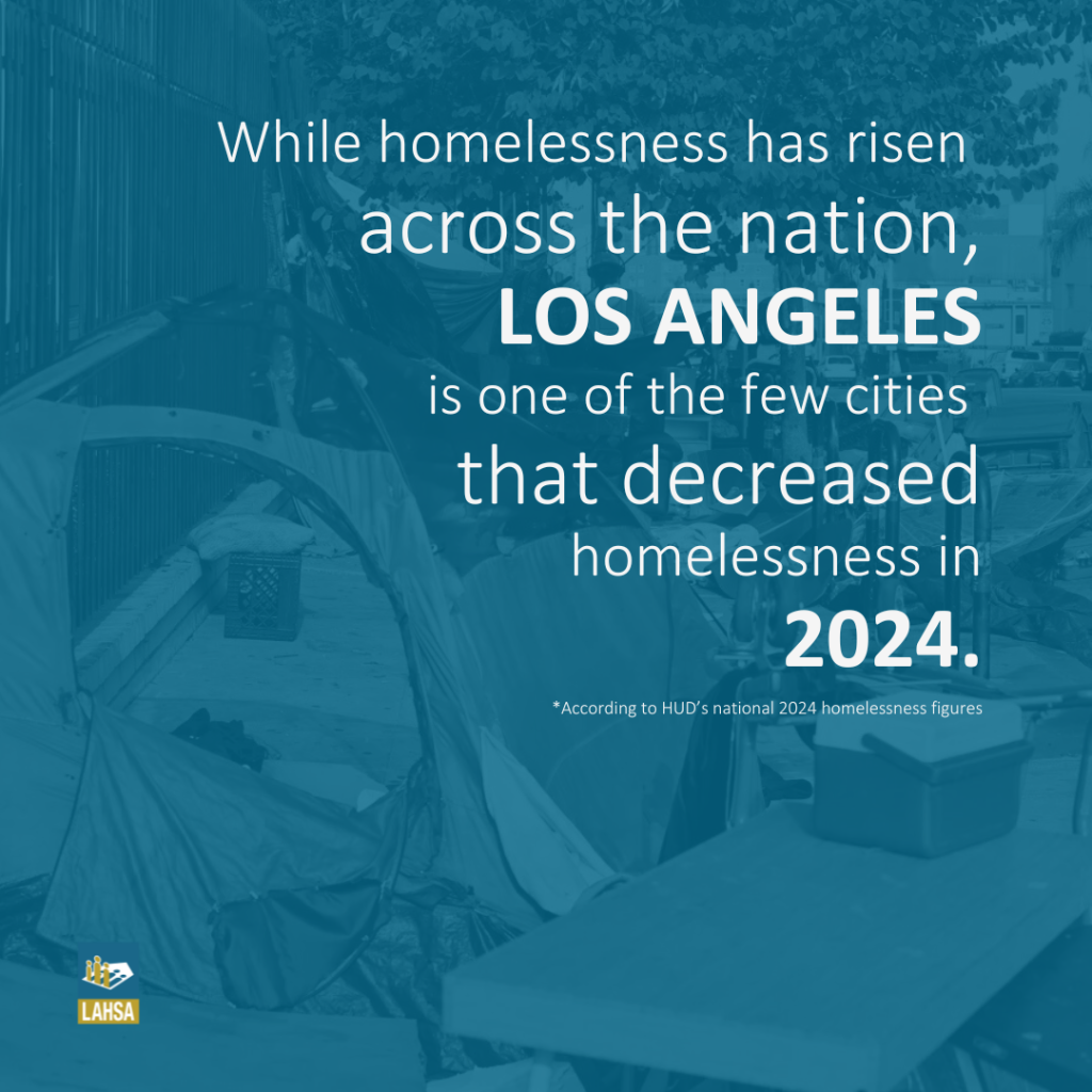 HUD released national homelessness figures - LA down