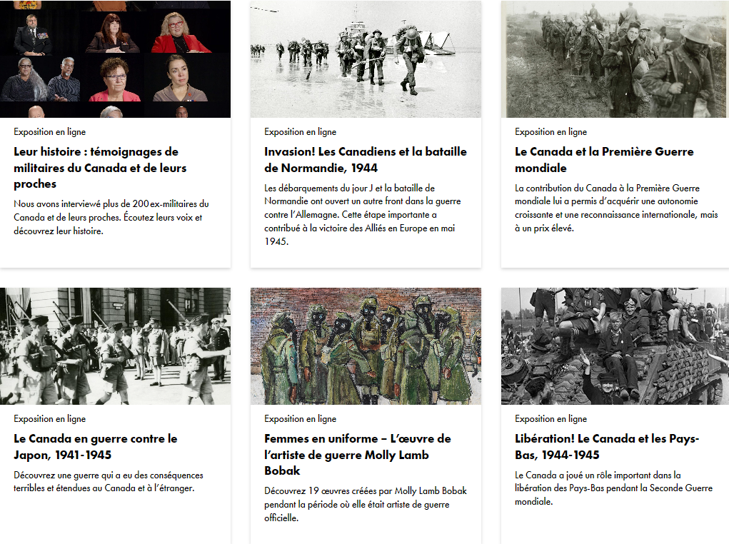 Expositions en ligne 