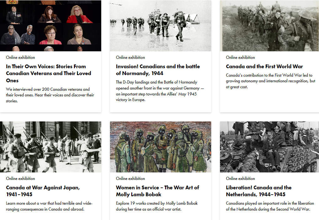 Online exhibitions 