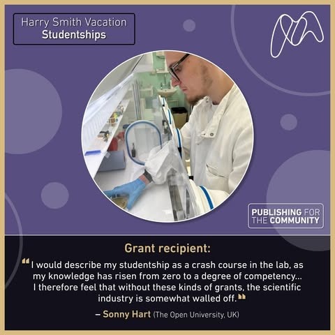 Meet Harry Smith Vacation Studentship recipient: Sonny Hart