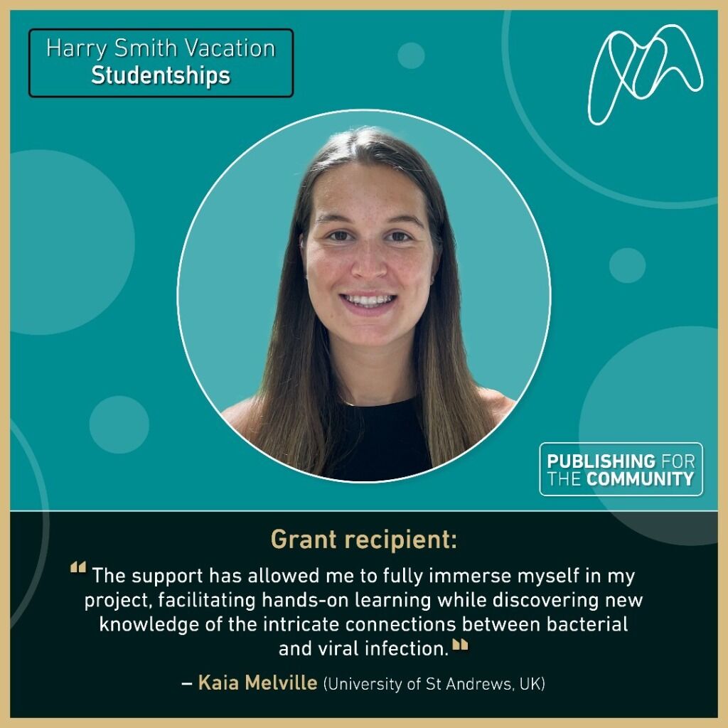 Meet Harry Smith Vacation Studentship recipient: Kaia Melville