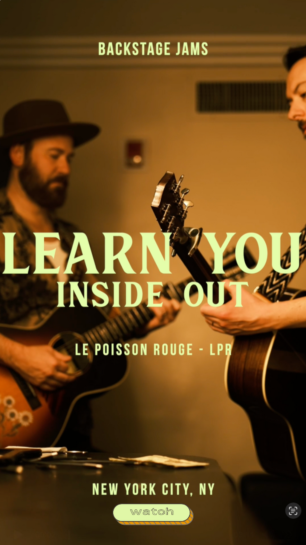 Learn You Inside Out - Backstage Jams