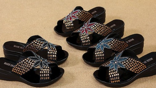 Butterfly Glitz Wedges - Sizes 5.5 to 9