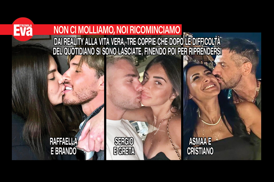 3 coppie da reality: dopo l'addio per loro ha vinto l'amore