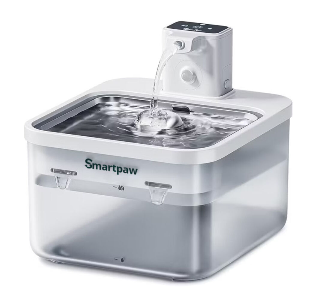SHIPS TO SINGAPORE ONLY - SMARTPAW WIRELESS PET WATER FOUNTAIN GEN 2 - RECHARGEABLE BATTERY, MOTION SENSOR, HIGH FILTRATION FOR CATS & DOGS