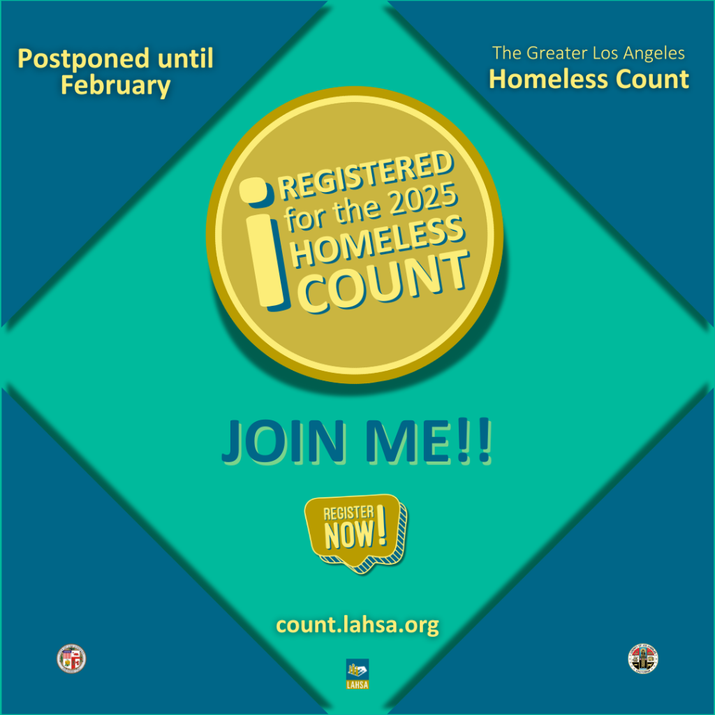 Register to volunteer for Homeless Count '25