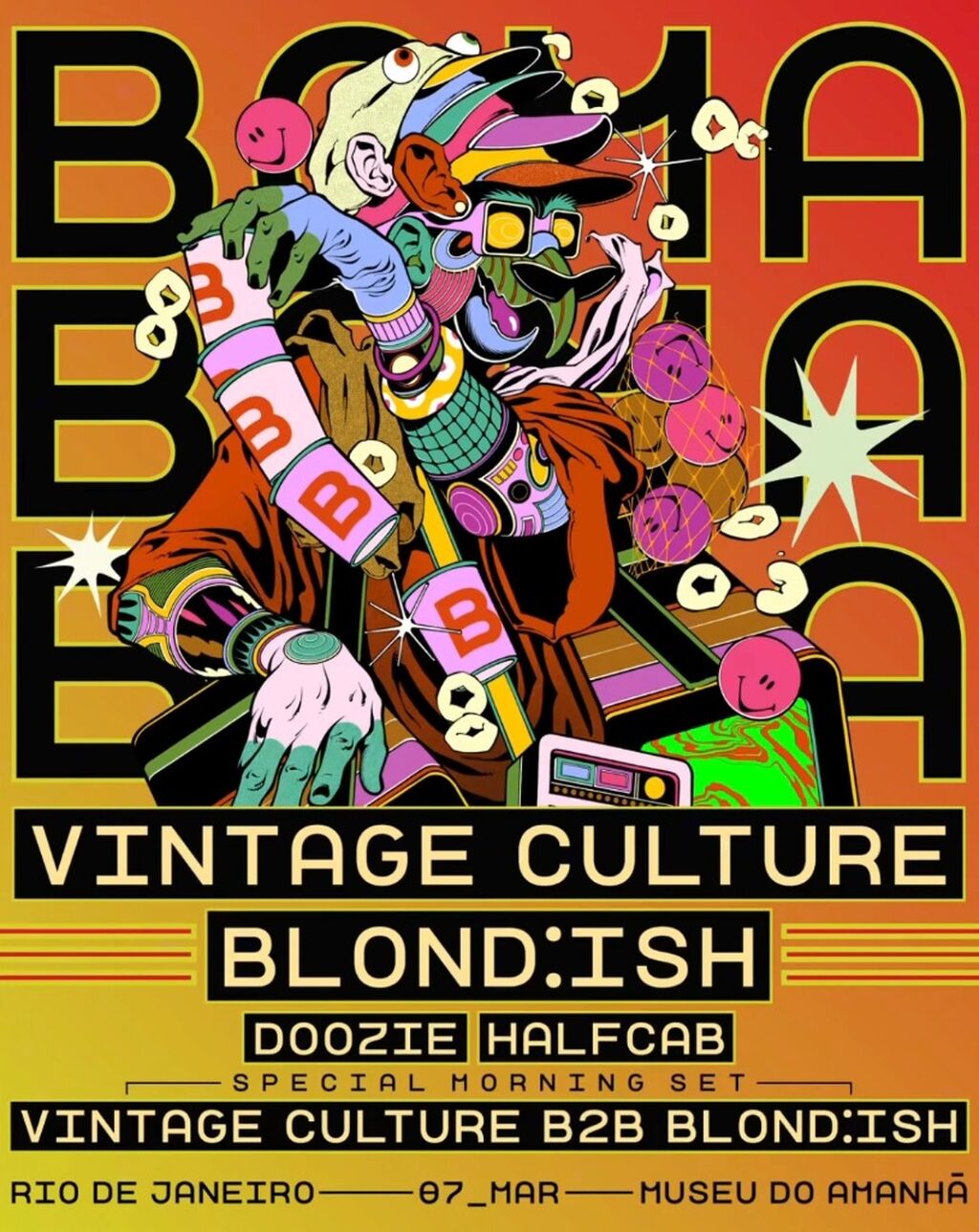 🎟️ BOMA RJ - 07/03 | VINTAGE CULTURE & BLONDISH [DESCONTO]