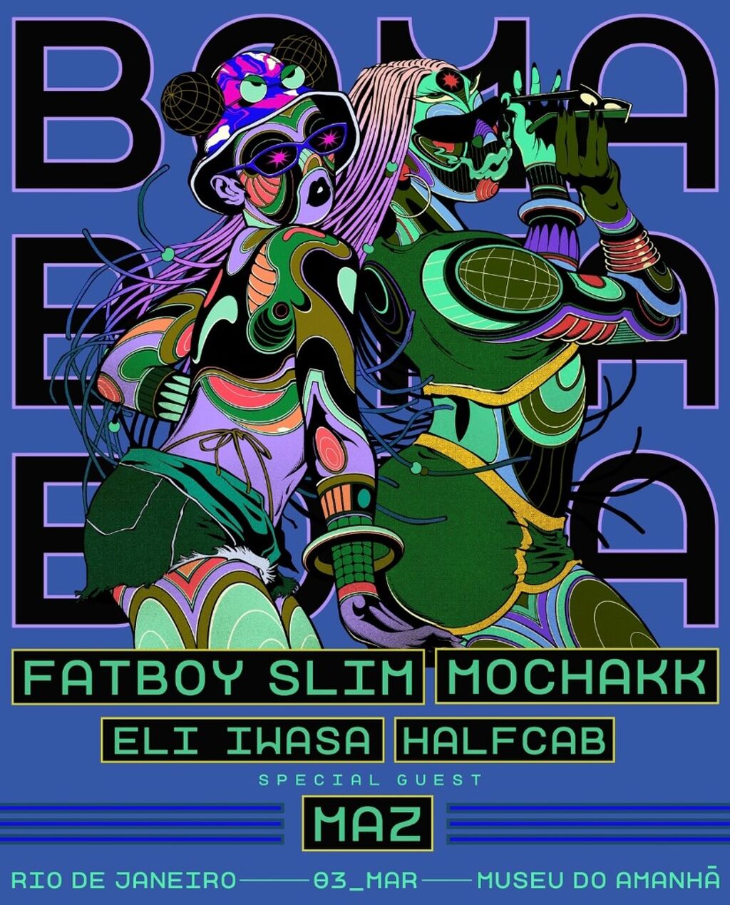 🎟️ BOMA RJ - 03/03 | FATBOY SLIM, MOCHAKK & MAZ [DESCONTO]