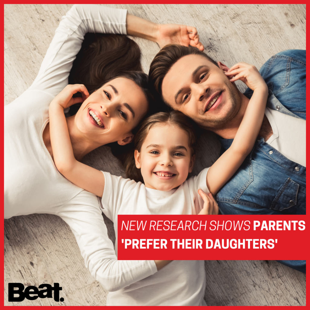 New research shows parents 'prefer their daughters'