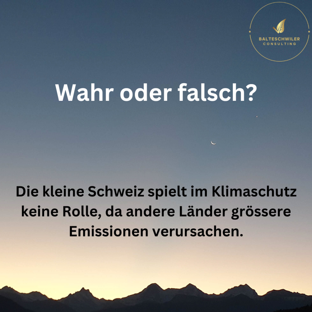 Schweiz und Klimaschutz