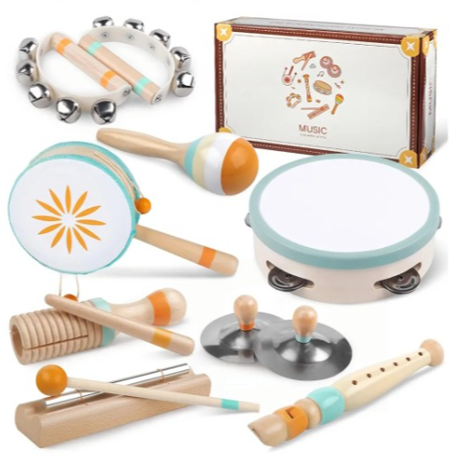 Instrumentos Musicales para beb&eacute;s - Juguetes de Madera Montessori para ni&ntilde;os de 1 a 3 a&ntilde;os, Instrumentos de percusi&oacute;n para ni&ntilde;os de 1 a&ntilde;o, cumplea&ntilde;os para ni&ntilde;os de 1 a 3 a&ntilde;os (8 in 1) : Amazon.es: Juguetes y juegos